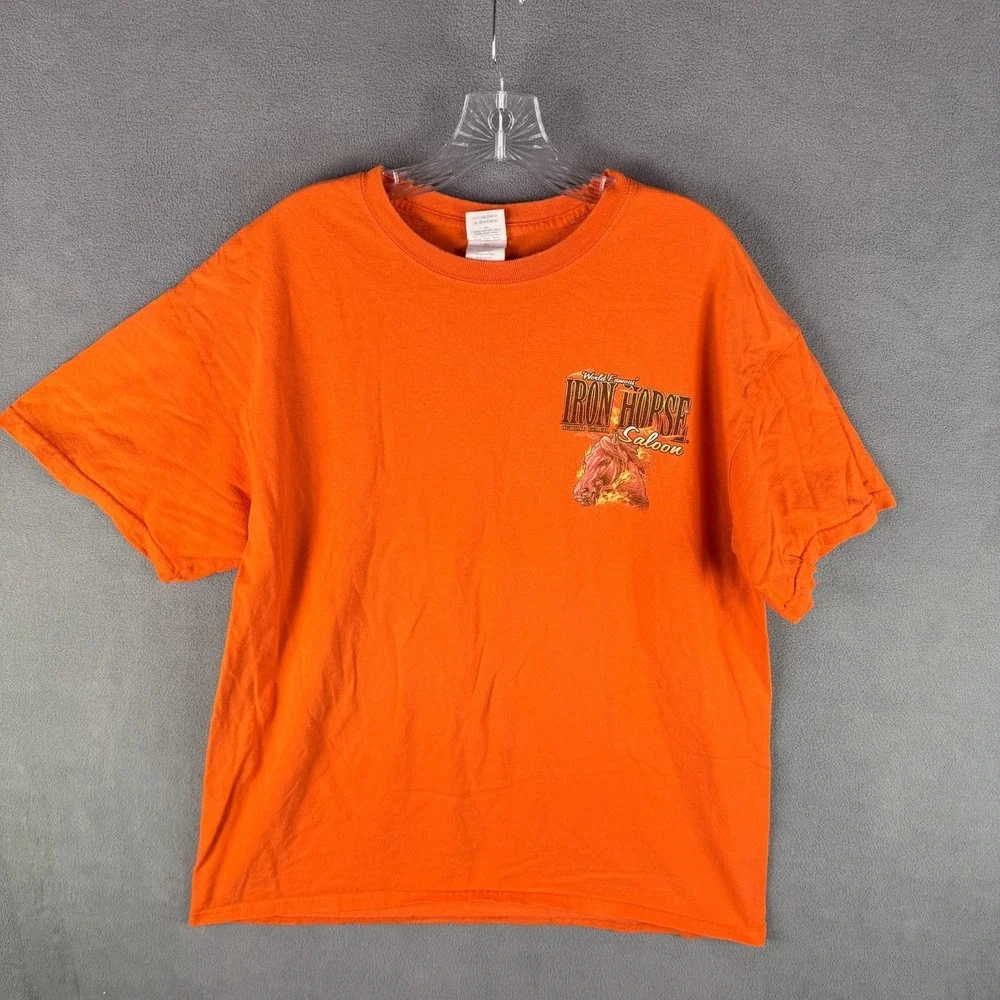Y2K Iron Horse Saloon Mens T Shirt‎ Motorcycle 2016 Daytona 75th Ann XL